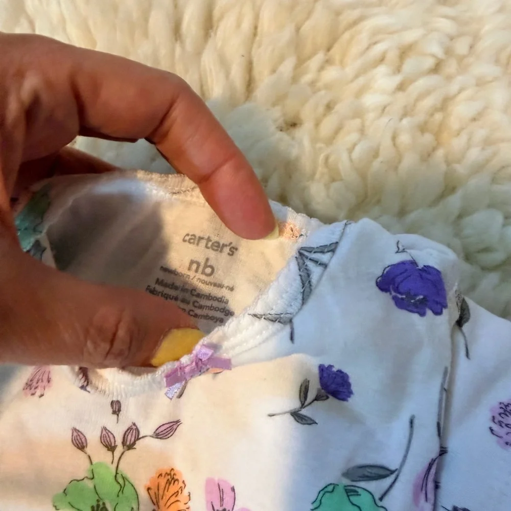 Carter's Floral and Gray Kids Matching Set